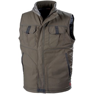 GILET ELKI MARRON/ARDOISE