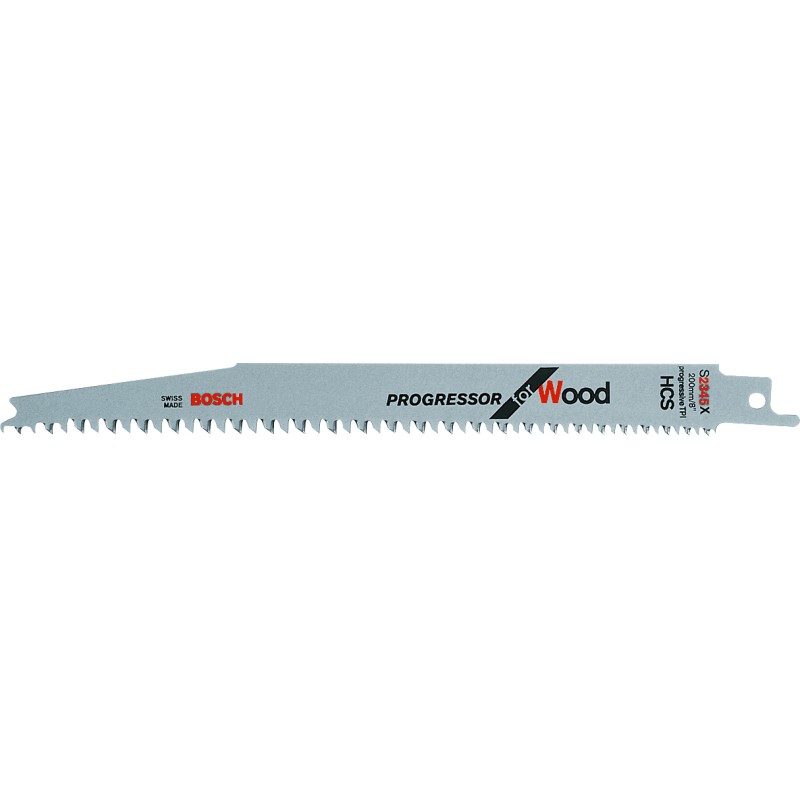 LAME DE SCIE SABRE HCS PROGRESSOR BOIS 200MM S2345X (X5)