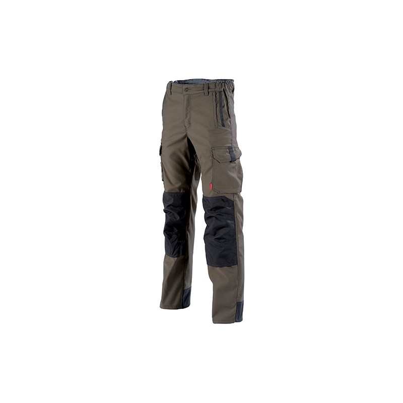 PANTALON HAKAN MARRON/ARDOISE + POCHE METRE