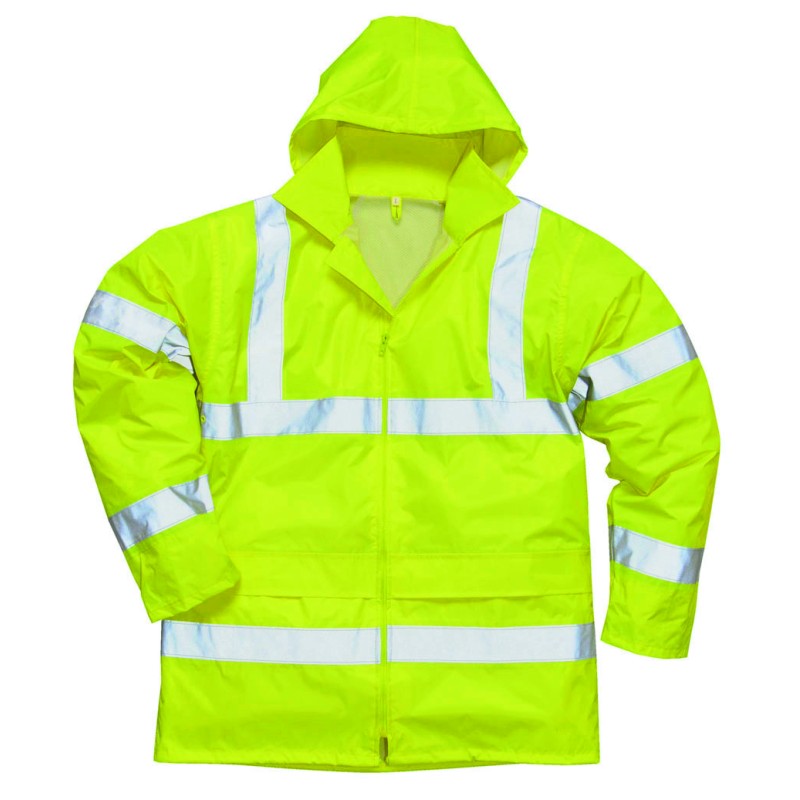 VESTE DE PLUIE HAUTE VISIBILITE JAUNE HV H440