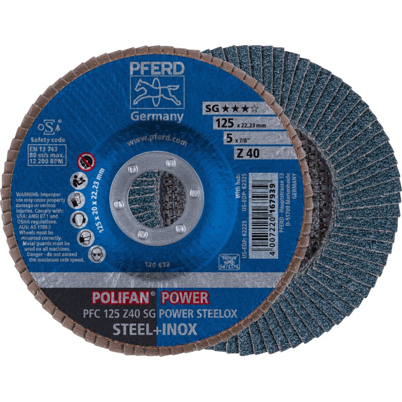 DISQUE A LAMELLES POLIFAN® SG ZIRKON-POWER STEELOX