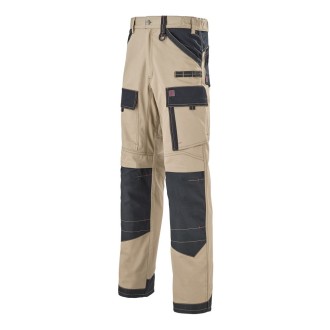 PANTALON RULER BEIGE/NOIR